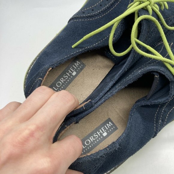 Florsheim Mens Suede Leather Oxford Shoes Blue Size 12M - Picture 4 of 10